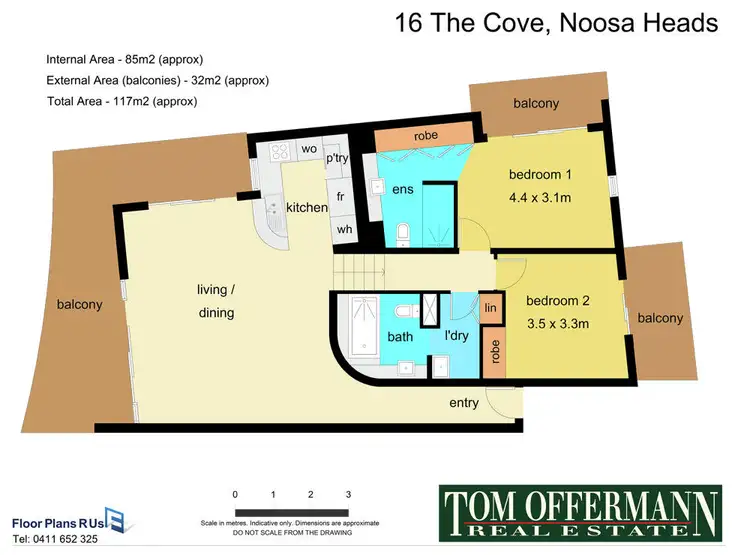 Floorplan of Homely unit listing, 16/24 Little Cove Rd, Noosa Heads QLD 4567
