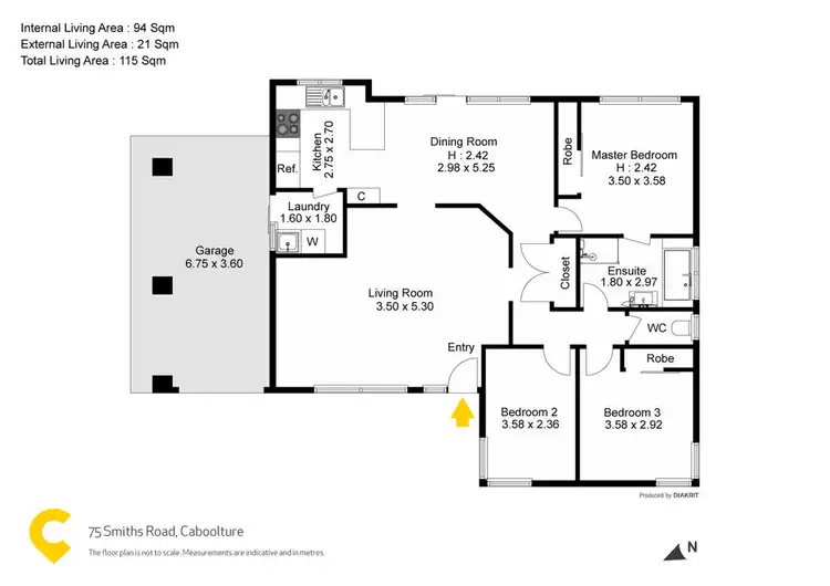 Floorplan of Homely house listing, 75 Smiths Road, Caboolture QLD 4510