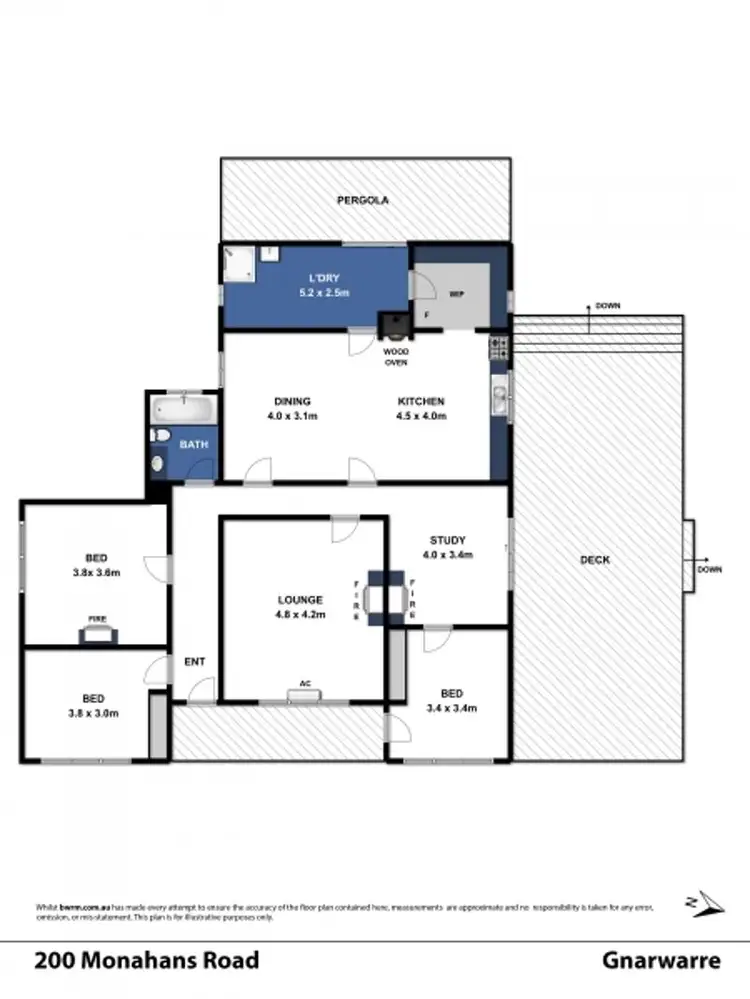 Floorplan of Homely rural property listing, 190-200 Monahans Road, Gnarwarre VIC 3221