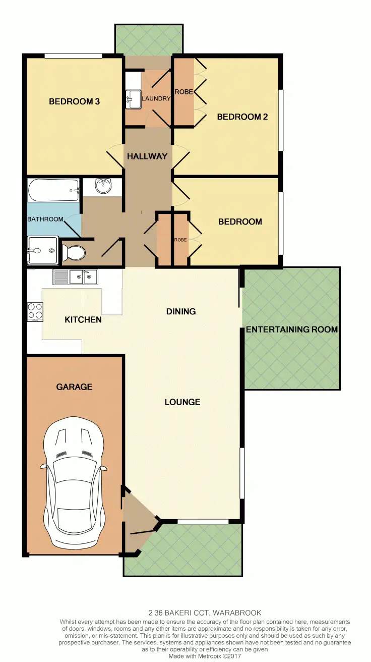 Floorplan of Homely house listing, 2 36 Bakeri Cct, Warabrook NSW 2304