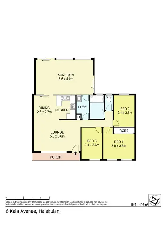 Floorplan of Homely house listing, 6 Kala Ave, Halekulani NSW 2262
