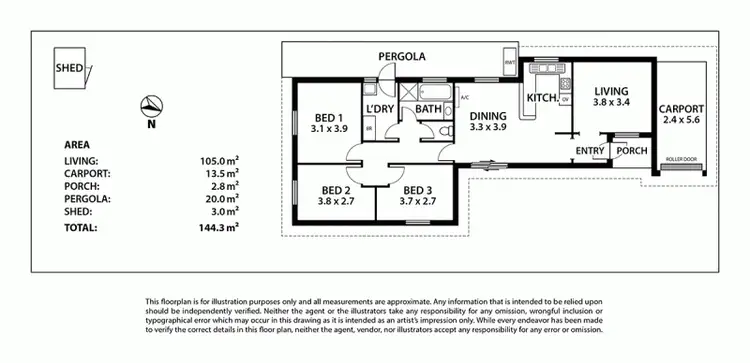 Floorplan of Homely unit listing, 7/21 Parker Avenue, Strathalbyn SA 5255