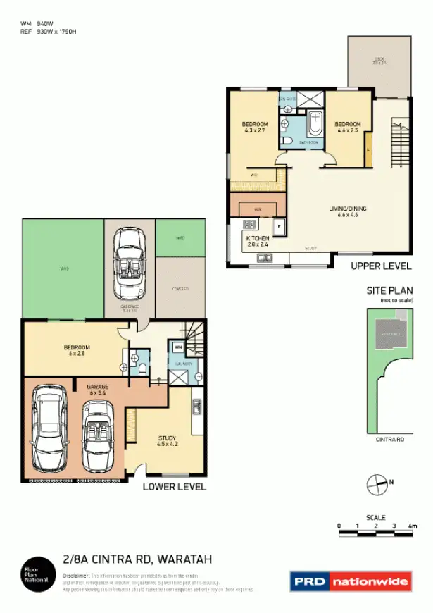 Floorplan of Homely townhouse listing, 2/8A Cintra Road, Waratah NSW 2298