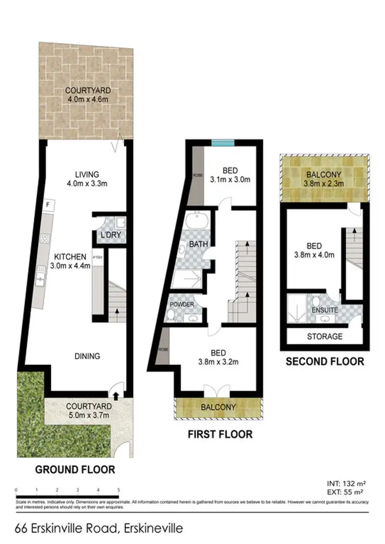 Floorplan of Homely house listing, 66 Erskineville Road, Erskineville NSW 2043
