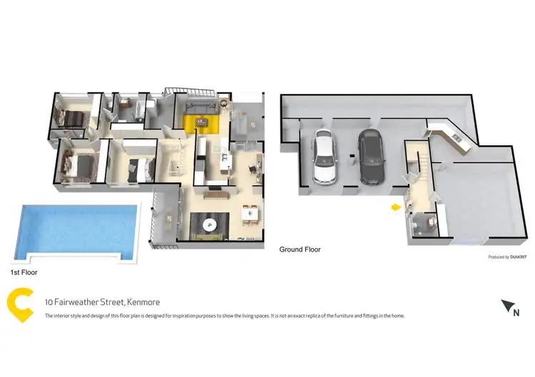 Floorplan of Homely house listing, 10 Fairweather Street, Kenmore QLD 4069