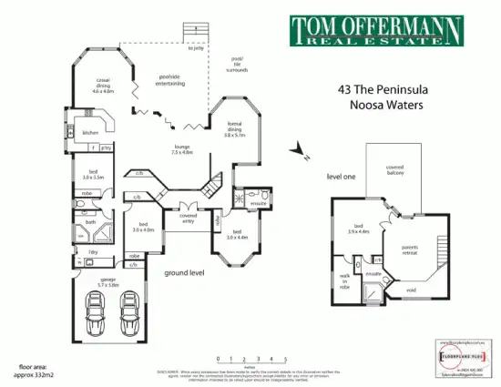 Floorplan of Homely house listing, 43 The Peninsula, Noosa Waters QLD 4566