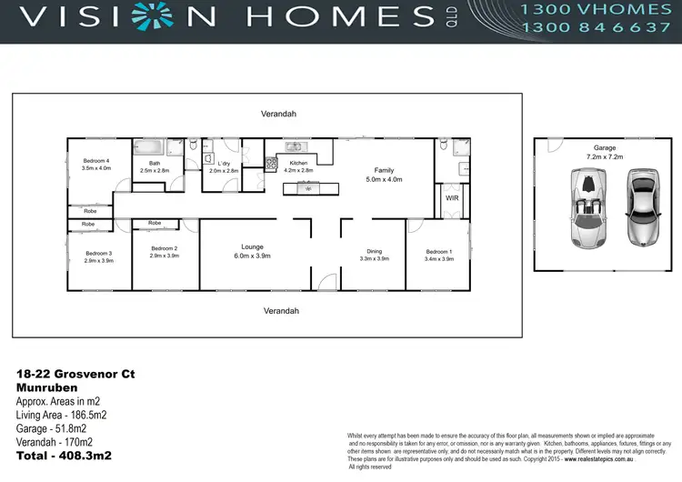 Floorplan of Homely house listing, 18-22 Grosvenor Court, Munruben QLD 4125