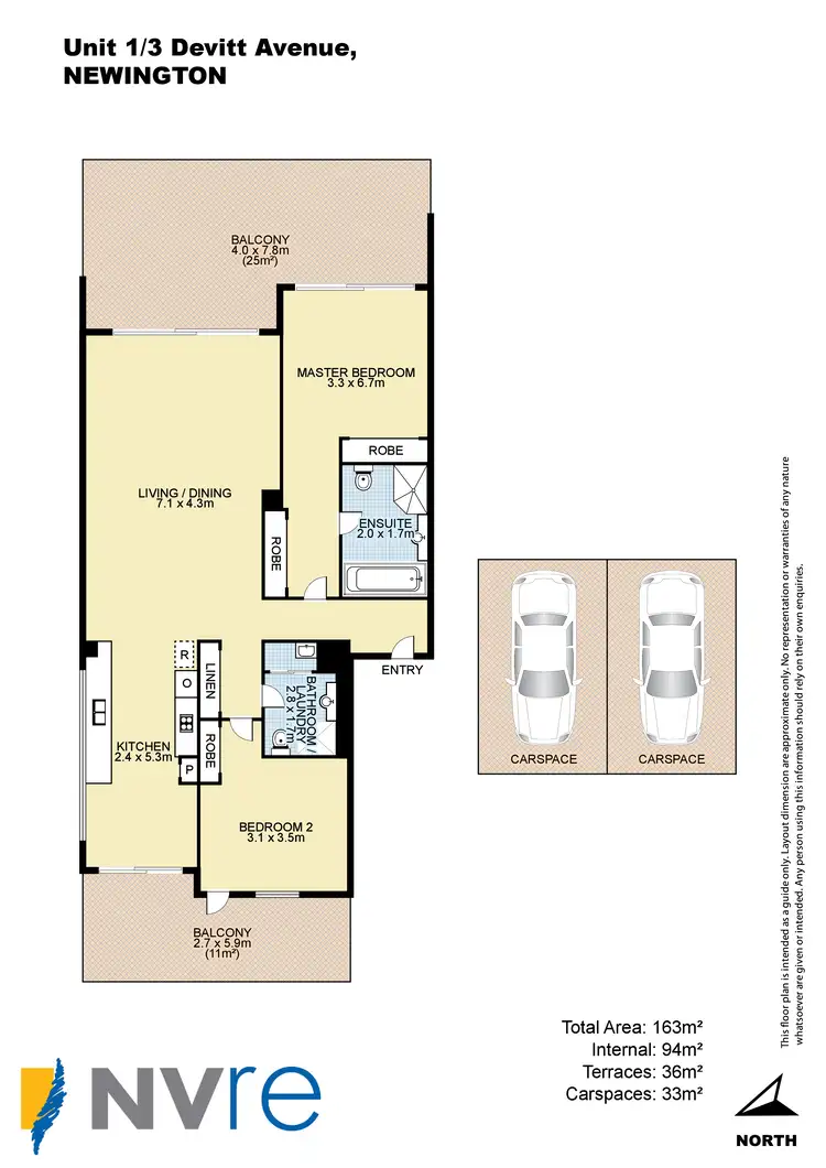 Floorplan of Homely unit listing, 1/3 Devitt Avenue, Newington NSW 2127
