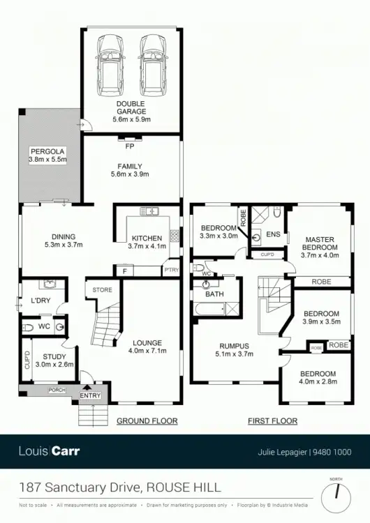Floorplan of Homely house listing, 187 Sanctuary Drive, Rouse Hill NSW 2155