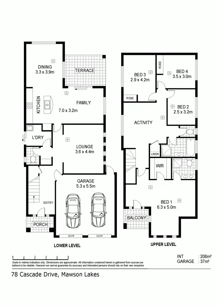 Floorplan of Homely house listing, 78 Cascades Drive, Mawson Lakes SA 5095