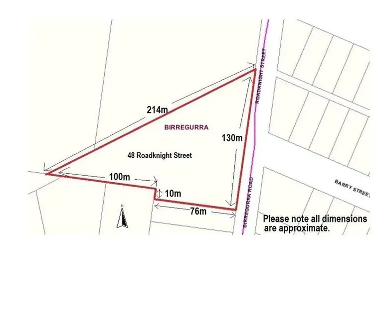 Floorplan of Homely land listing, 48 Roadknight Street, Birregurra VIC 3242