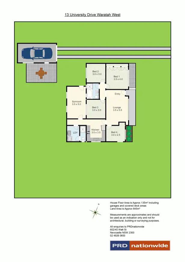 Floorplan of Homely house listing, 13 University Drive, Waratah West NSW 2298