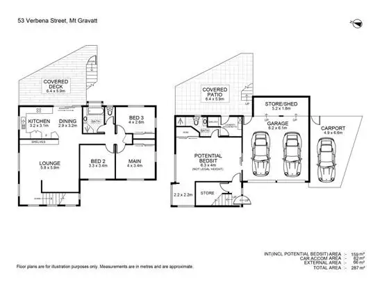 Floorplan of Homely house listing, 53 Verbena St, Mount Gravatt QLD 4122