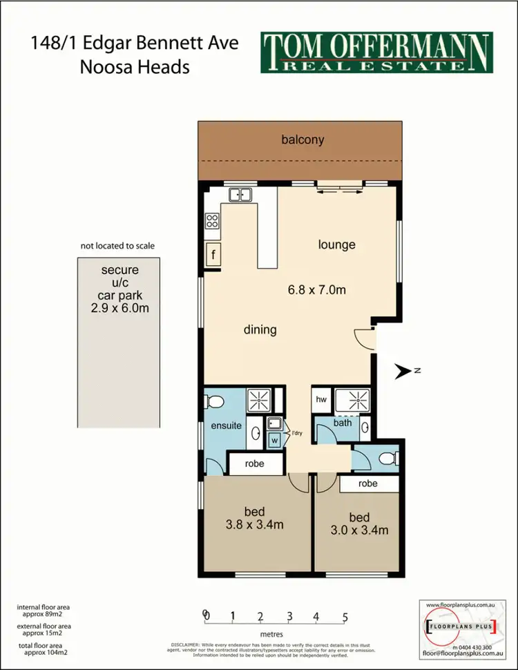 Floorplan of Homely unit listing, 148/1 Edgar Bennett Ave, Noosa Heads QLD 4567