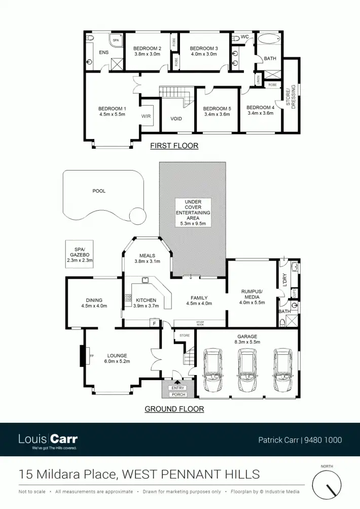 Floorplan of Homely house listing, 15 Mildara Place, West Pennant Hills NSW 2125