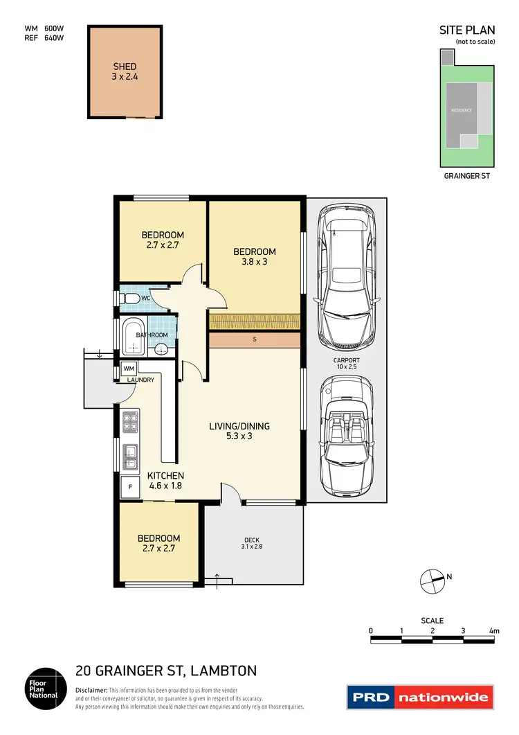 Floorplan of Homely house listing, 20 Grainger Street, Lambton NSW 2299
