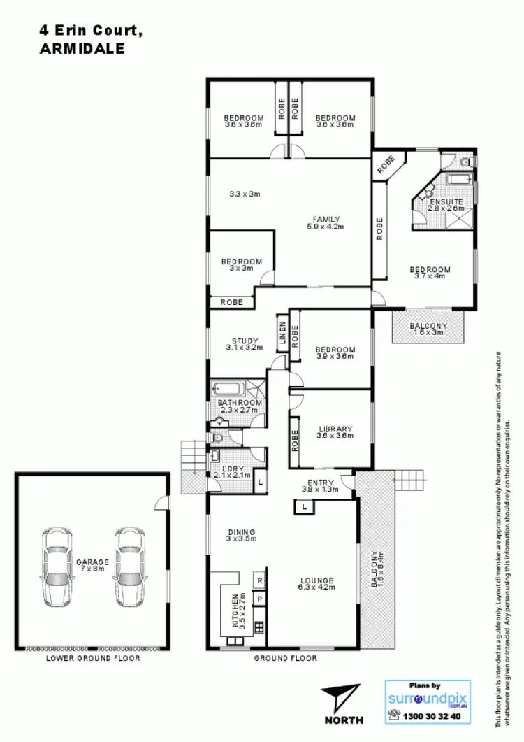 Floorplan of Homely house listing, 4 Erin Court, Armidale NSW 2350