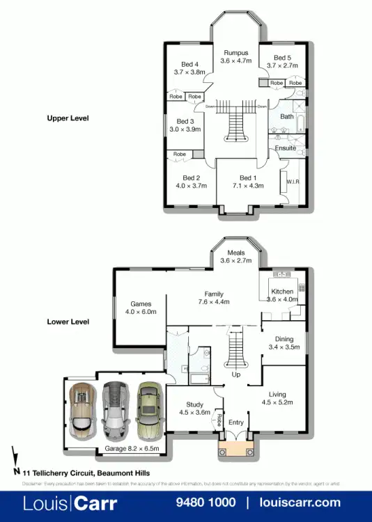 Floorplan of Homely house listing, 11 Tellicherry Circuit, Beaumont Hills NSW 2155