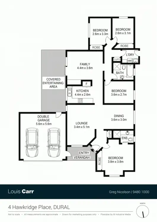 Floorplan of Homely house listing, 4 Hawkridge Place, Dural NSW 2158