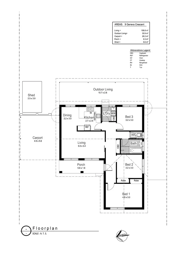 Floorplan of Homely house listing, 9 Geneva Crescent, Lake Albert NSW 2650