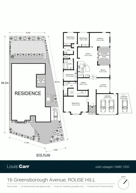 Floorplan of Homely house listing, 16 Greensborough Avenue, Rouse Hill NSW 2155