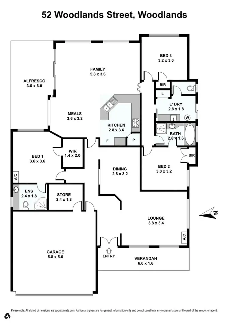Floorplan of Homely house listing, 52 Woodlands Street, Woodlands WA 6018