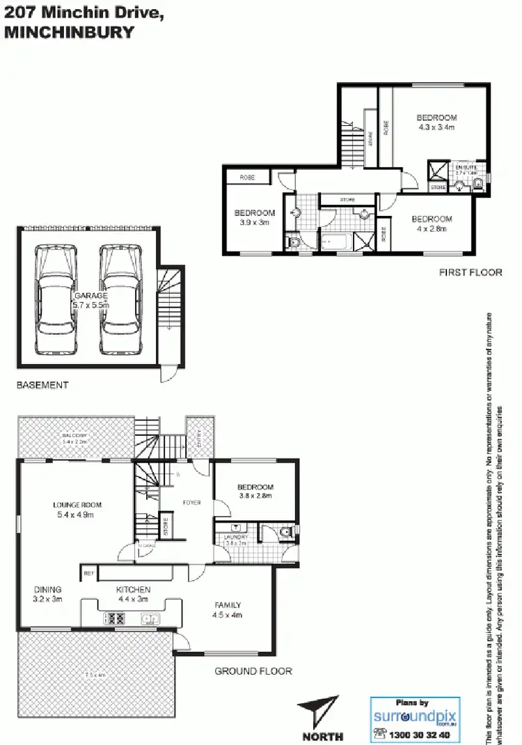 Floorplan of Homely house listing, 207 Minchin Drive, Minchinbury NSW 2770