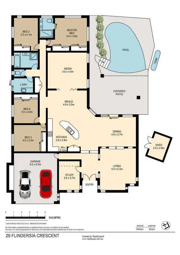Floorplan of Homely house listing, 29 Flindersia Crescent, Seventeen Mile Rocks QLD 4073