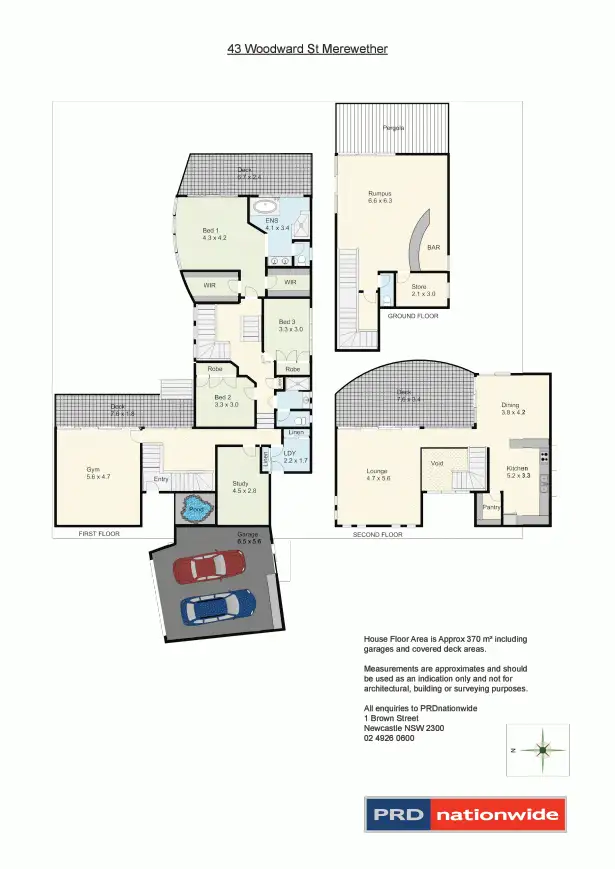 Floorplan of Homely house listing, 43 Woodward Street, Merewether NSW 2291