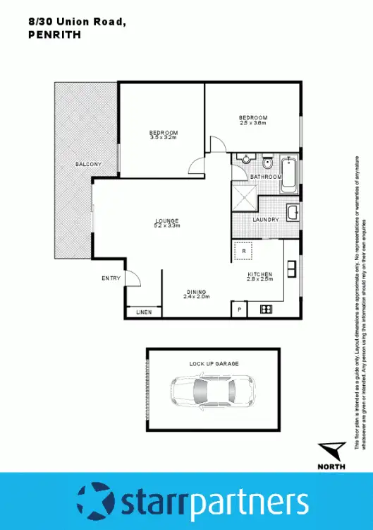 Floorplan of Homely unit listing, 8/30 Union Road, Penrith NSW 2750