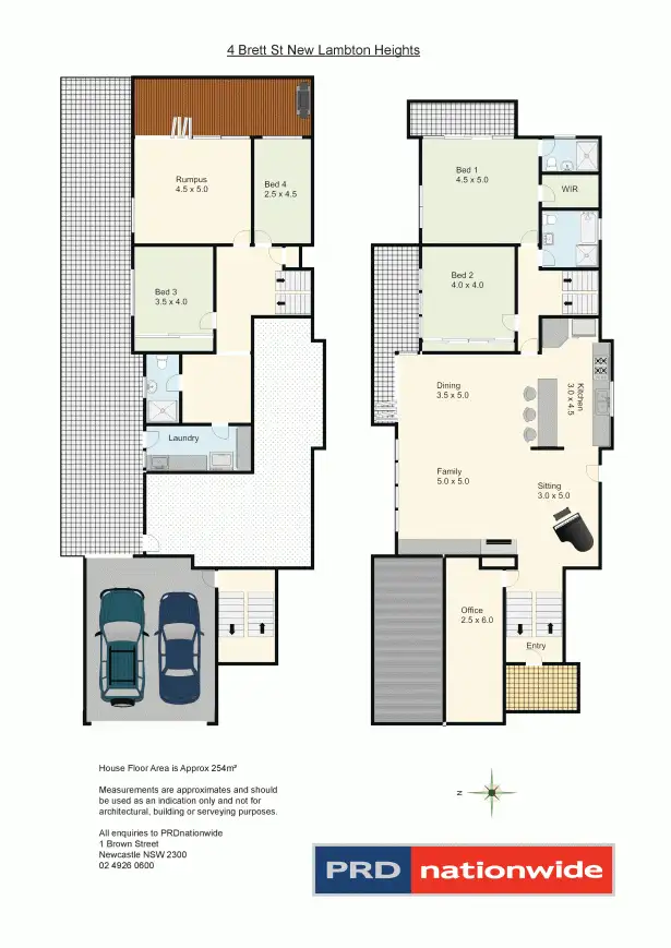 Floorplan of Homely house listing, 4 Brett Street, New Lambton Heights NSW 2305