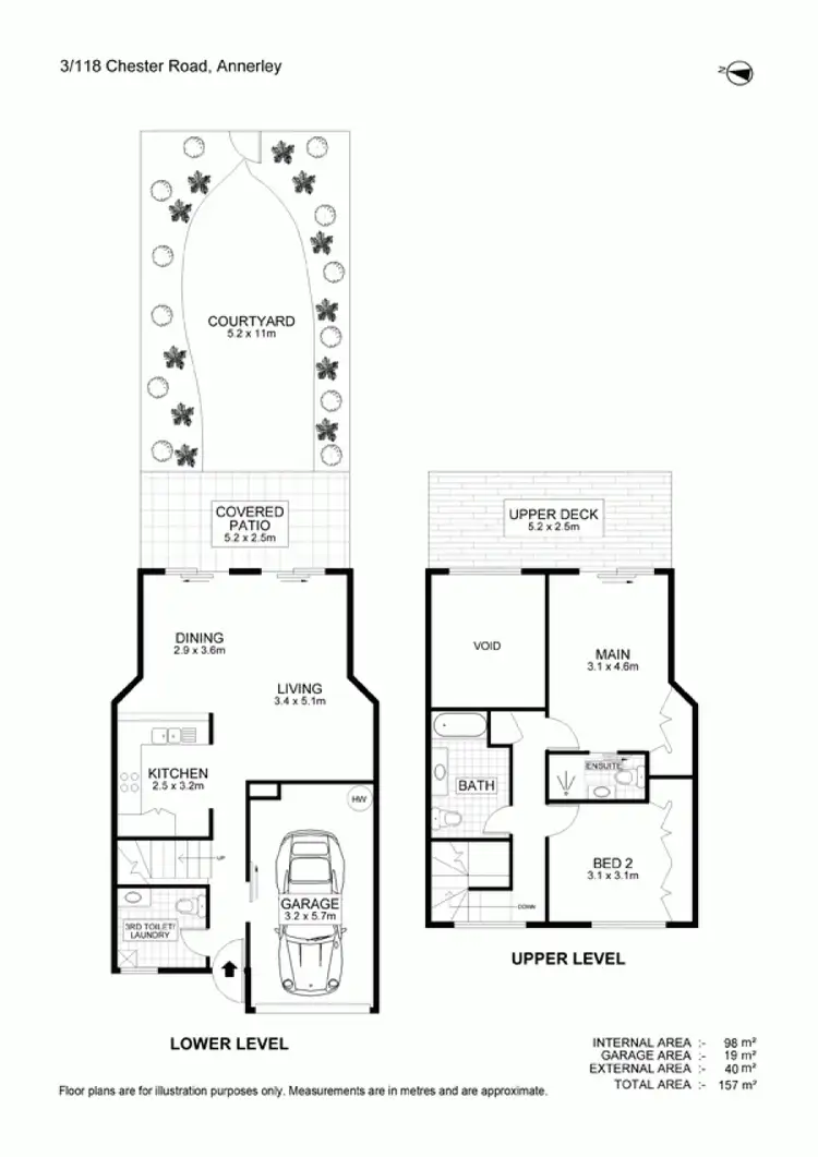 Floorplan of Homely townhouse listing, 3 /118 Chester Rd, Annerley QLD 4103