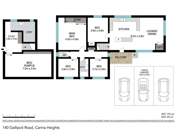 Floorplan of Homely house listing, 140 Gallipoli Road, Carina Heights QLD 4152