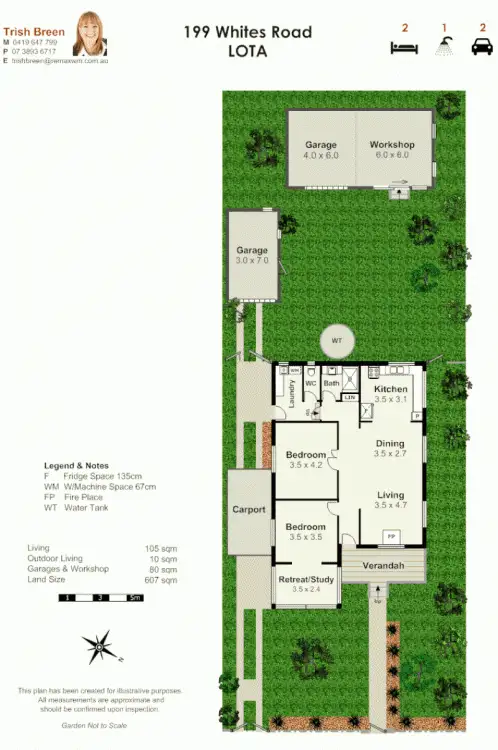 Floorplan of Homely house listing, 199 Whites Rd, Lota QLD 4179