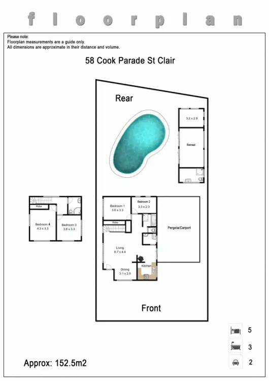 Floorplan of Homely house listing, 58 Cook Parade, St Clair NSW 2759