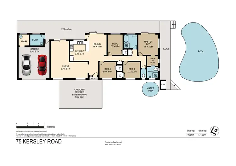 Floorplan of Homely house listing, 75 Kersley Road, Kenmore QLD 4069