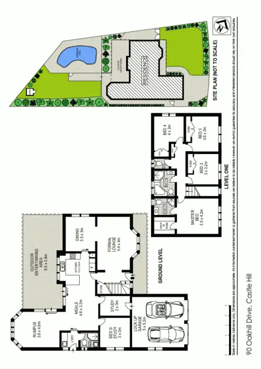Floorplan of Homely house listing, 90 Oakhill Drive, Castle Hill NSW 2154