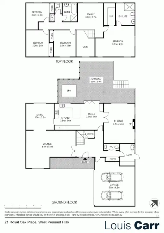 Floorplan of Homely house listing, 21 Royal Oak Place, West Pennant Hills NSW 2125
