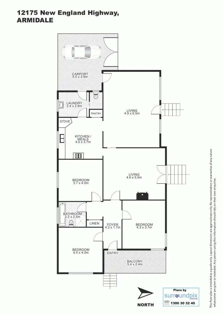 Floorplan of Homely rural property listing, 12175 New England Highway., Armidale NSW 2350