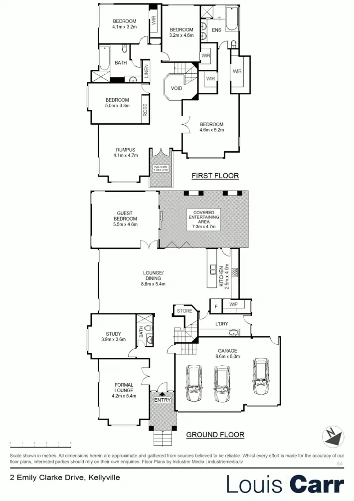 Floorplan of Homely house listing, 2 Emily Clarke Drive, Kellyville NSW 2155