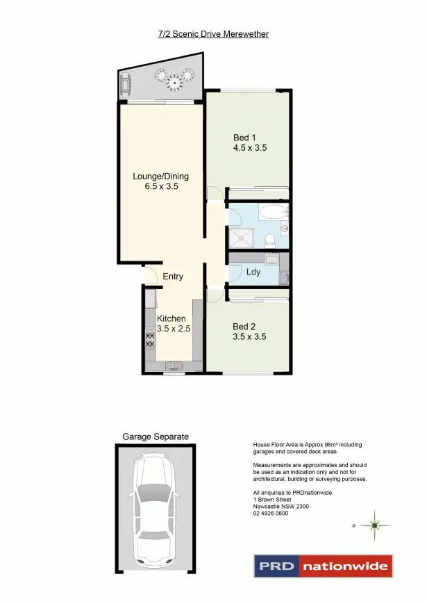 Floorplan of Homely unit listing, 7/2 Scenic Drive, Merewether NSW 2291