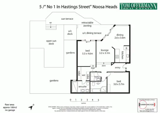 Floorplan of Homely apartment listing, 5/1 Morwong Drive, Noosa Heads QLD 4567