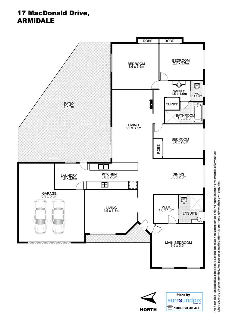 Floorplan of Homely house listing, 17 MacDonald Drive, Armidale NSW 2350