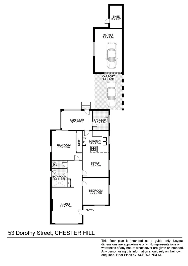 Floorplan of Homely house listing, 53 Dorothy St, Chester Hill NSW 2162