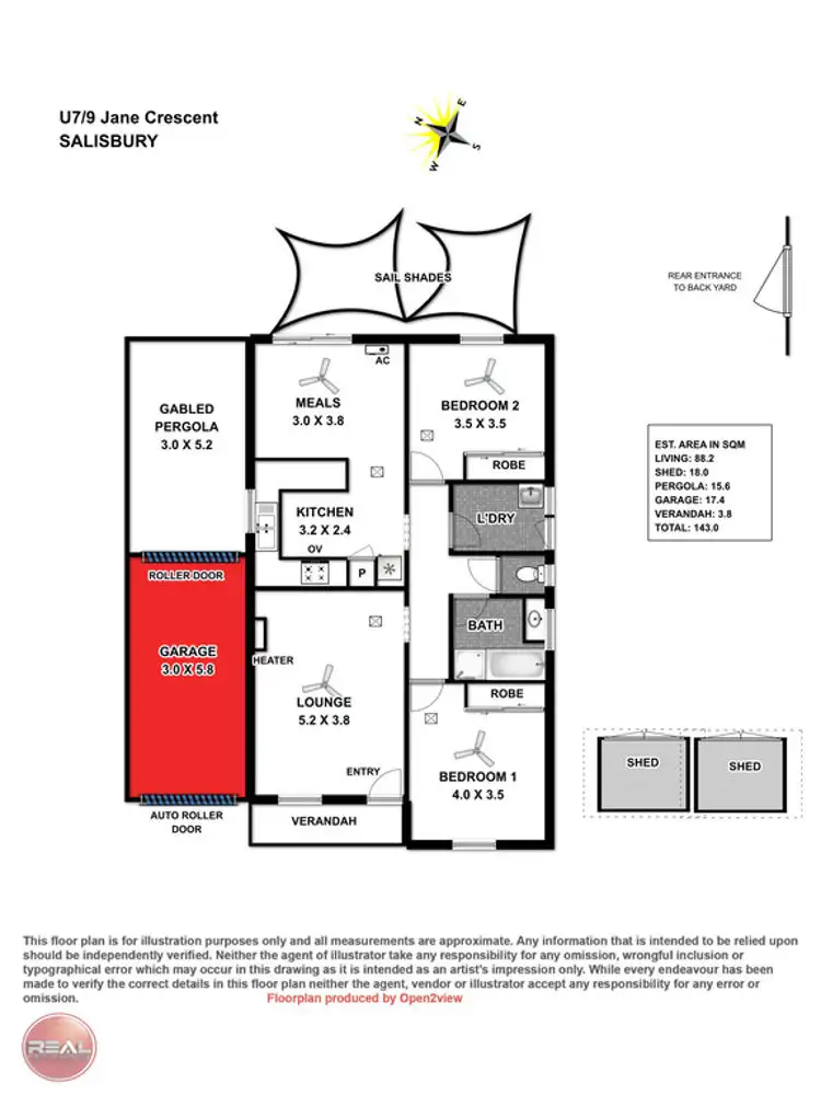 Floorplan of Homely house listing, 7/9 Jane Crescent, Salisbury SA 5108