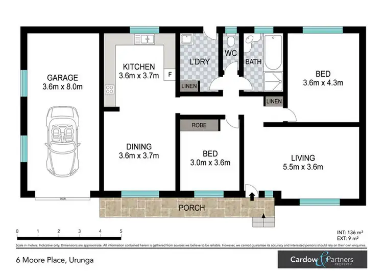 Floorplan of Homely house listing, 6 Moore Place, Urunga NSW 2455