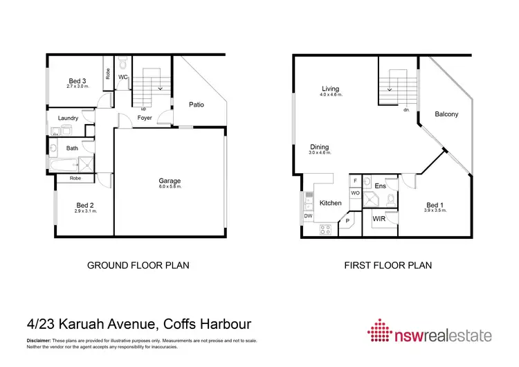 Floorplan of Homely townhouse listing, 4/23 Karuah Avenue, Coffs Harbour NSW 2450