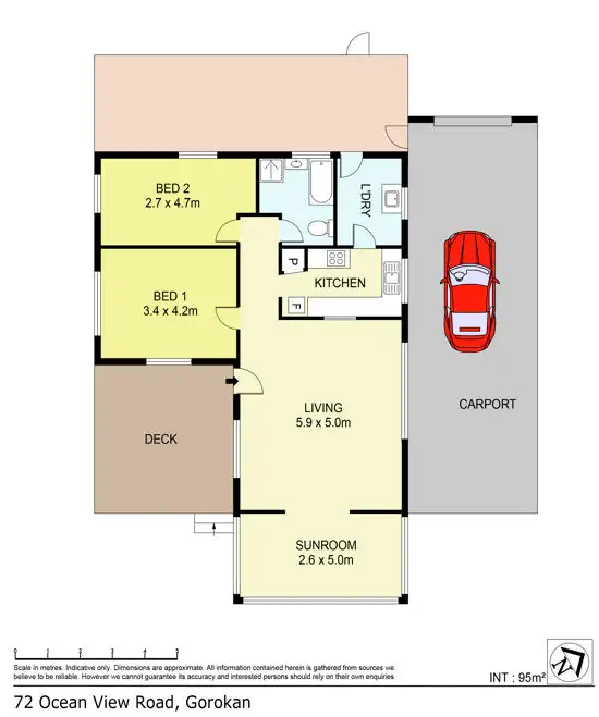 Floorplan of Homely house listing, 72 Ocean View Road, Gorokan NSW 2263