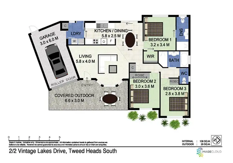 Floorplan of Homely house listing, 2/2 Vintage Lakes Drive, Tweed Heads South NSW 2486