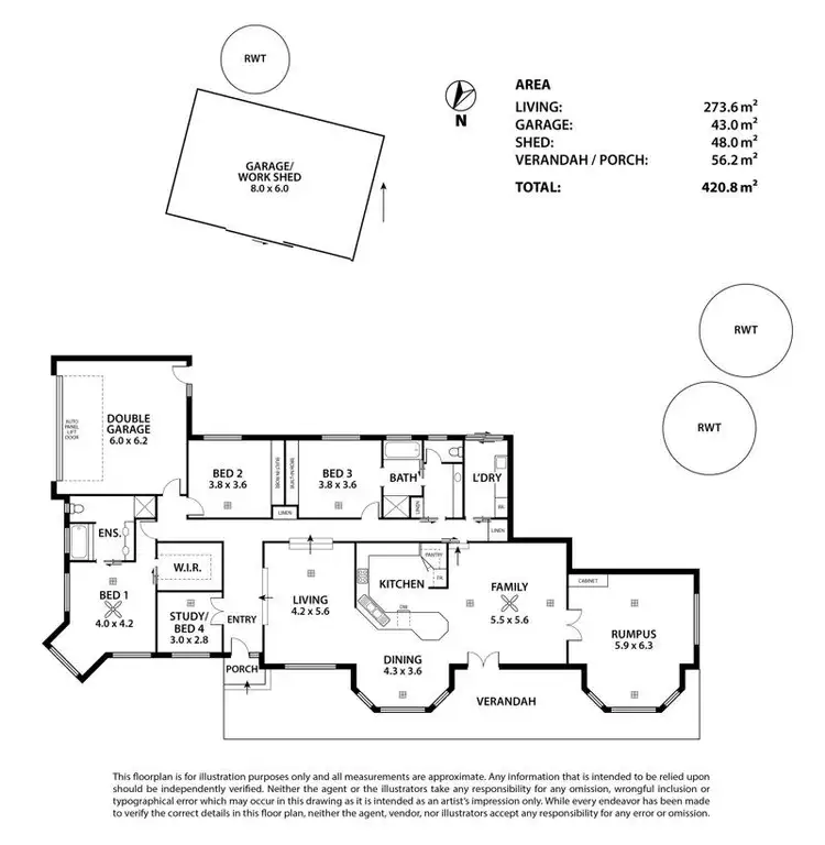Floorplan of Homely house listing, 14 Nelson Road, Wistow SA 5251